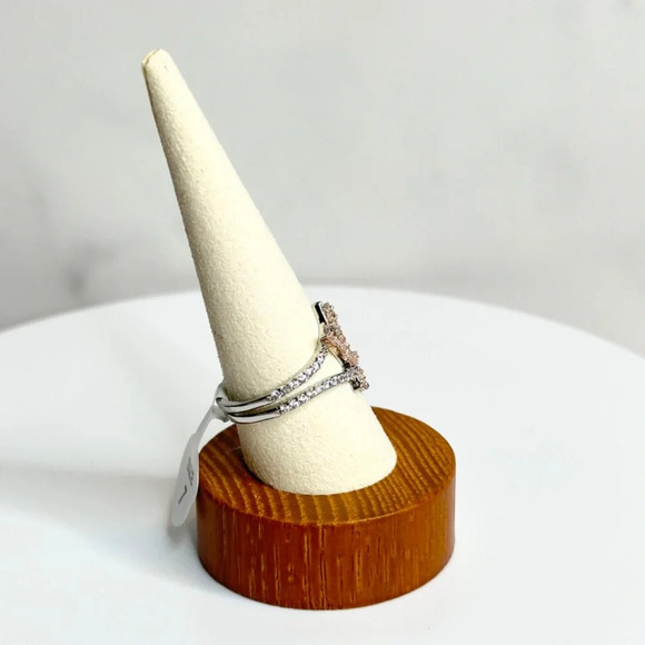 Bomb Party Atlantis Collection Royal Trident Rhodium Ring NWT Size 7 - Picture 3 of 4